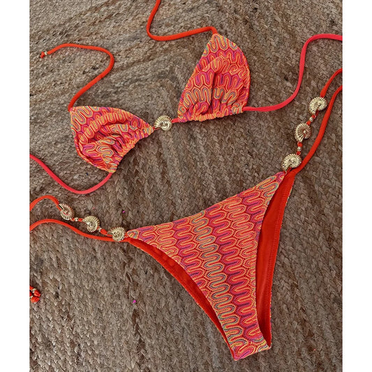 Women’s Bikini with Metallic Charms 