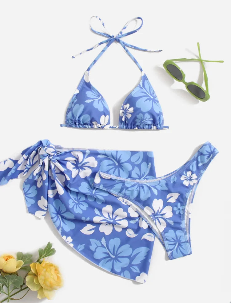 Skirt Bikini Three-Piece Set 