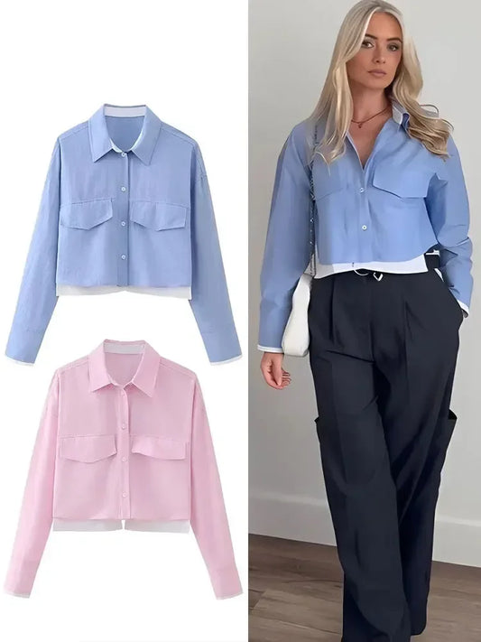 Fashion Long Sleeve Blouse 