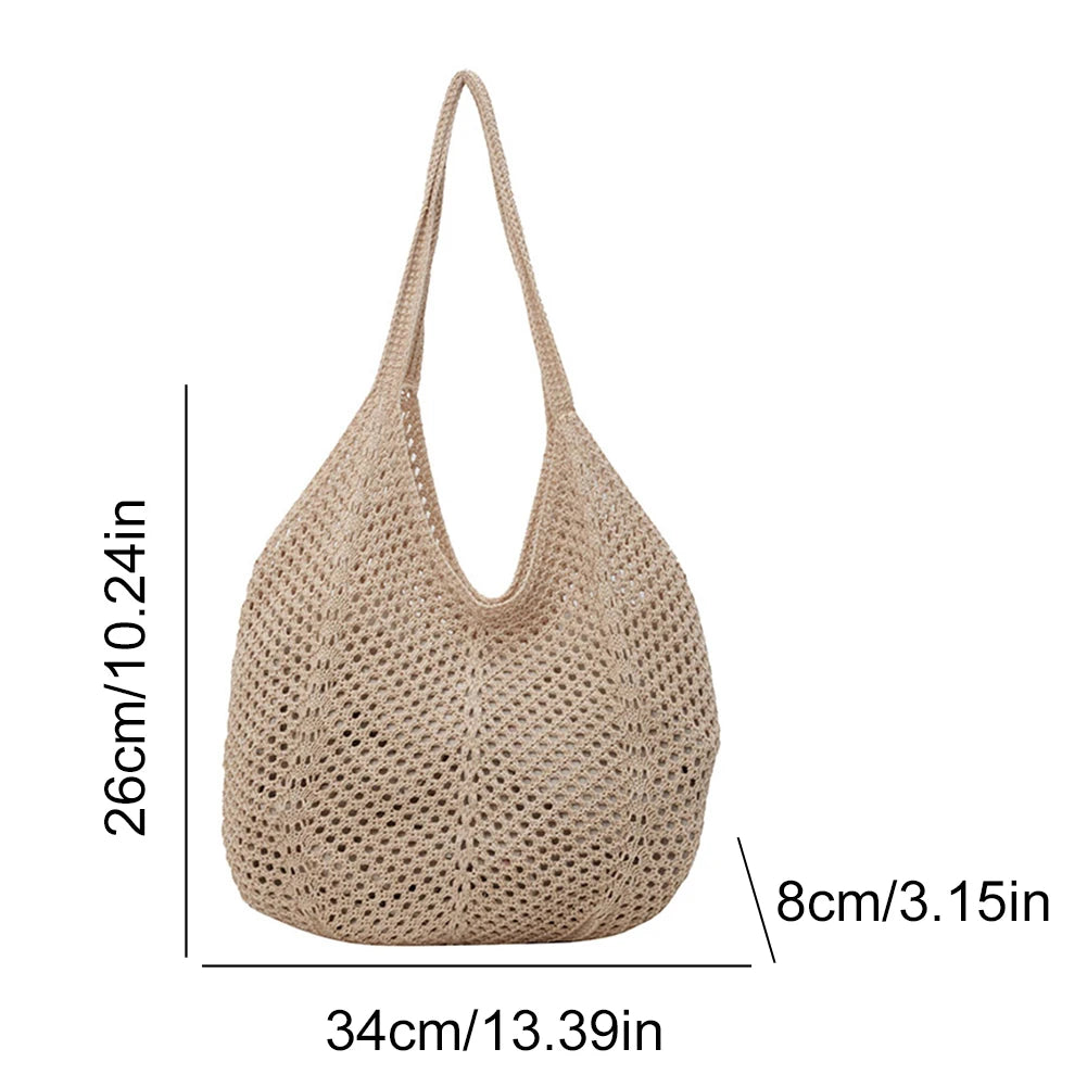 Summer Mesh Tote Handbag 