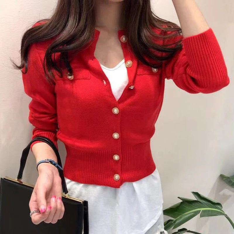 Women’s Cardigan Sweater with Buttons 