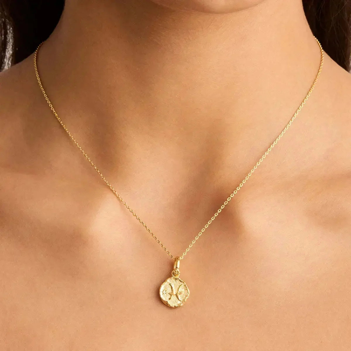 Zodiac Sign Pendant Necklace 
