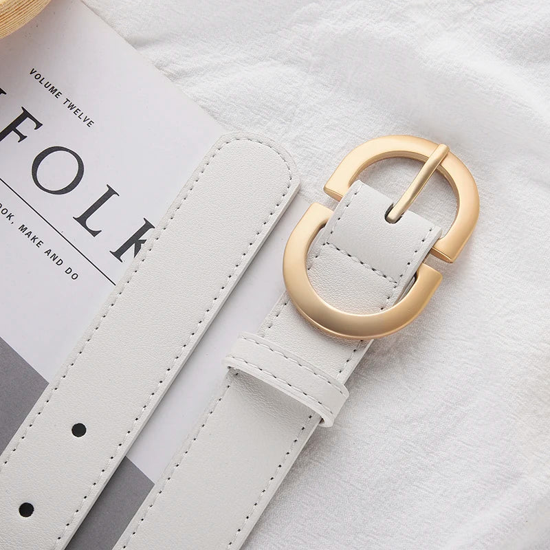 Modern D-Ring Leather Belt