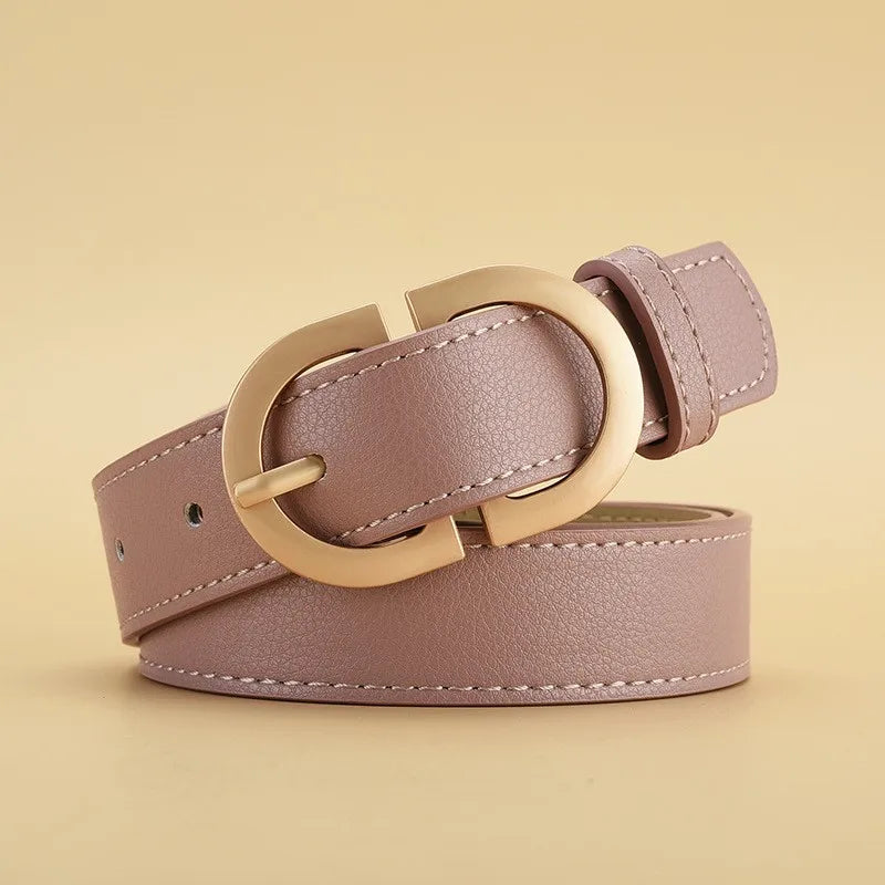 Modern D-Ring Leather Belt