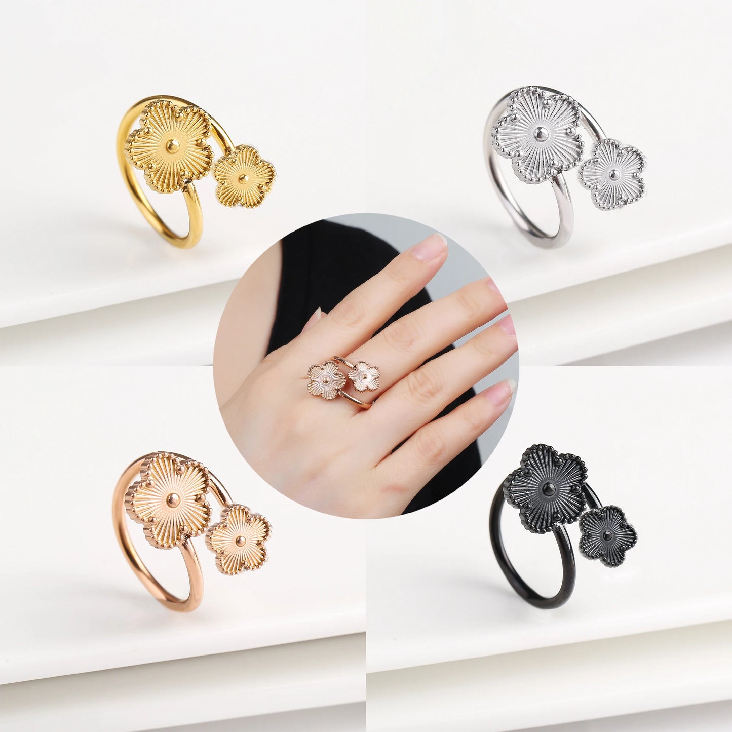 Women’s Flower Opening Ring 