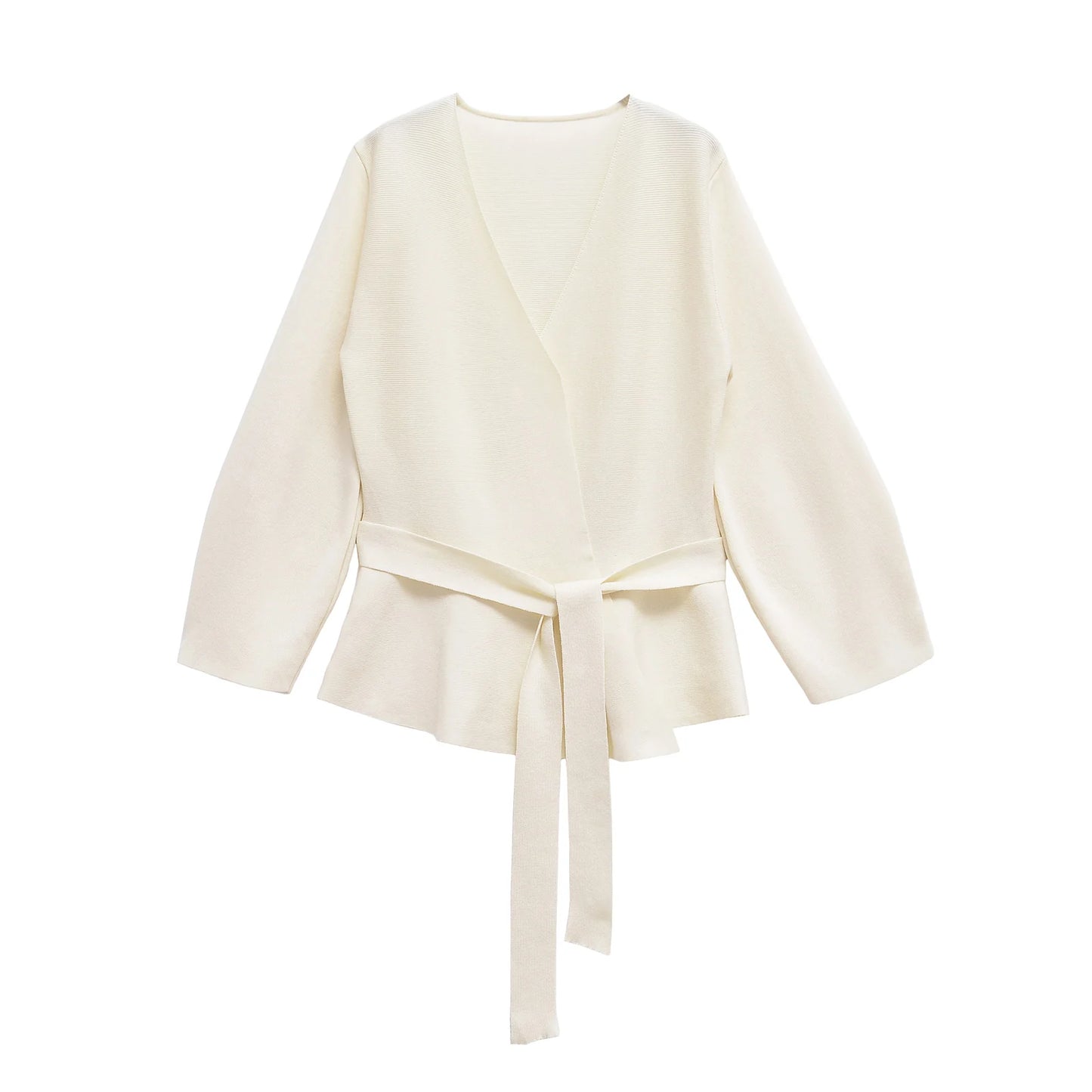 Women’s Blouse with Shoulder Pads and Belt 