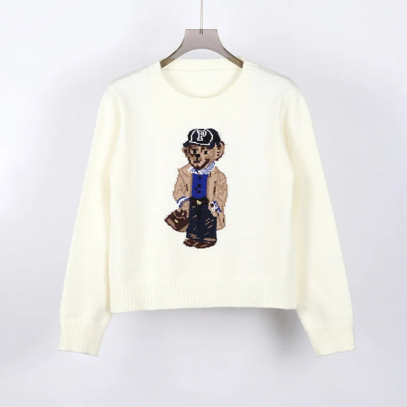 Crochet Bear Knit Sweater 