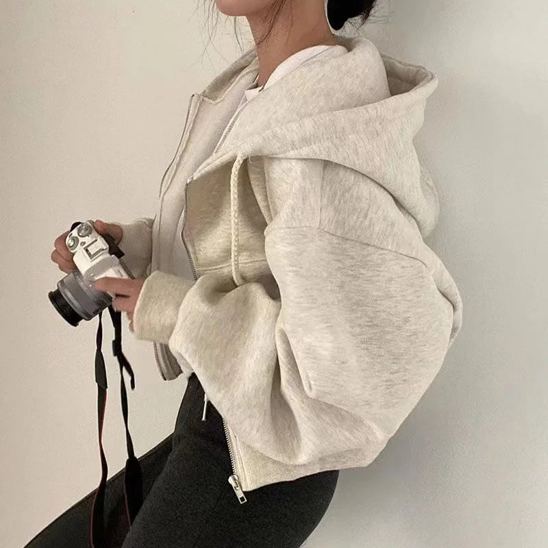 Autumn Winter Hooded Casual Jacket 