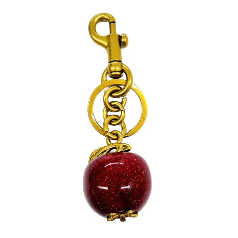 Red Cherry Pendant Keychain 