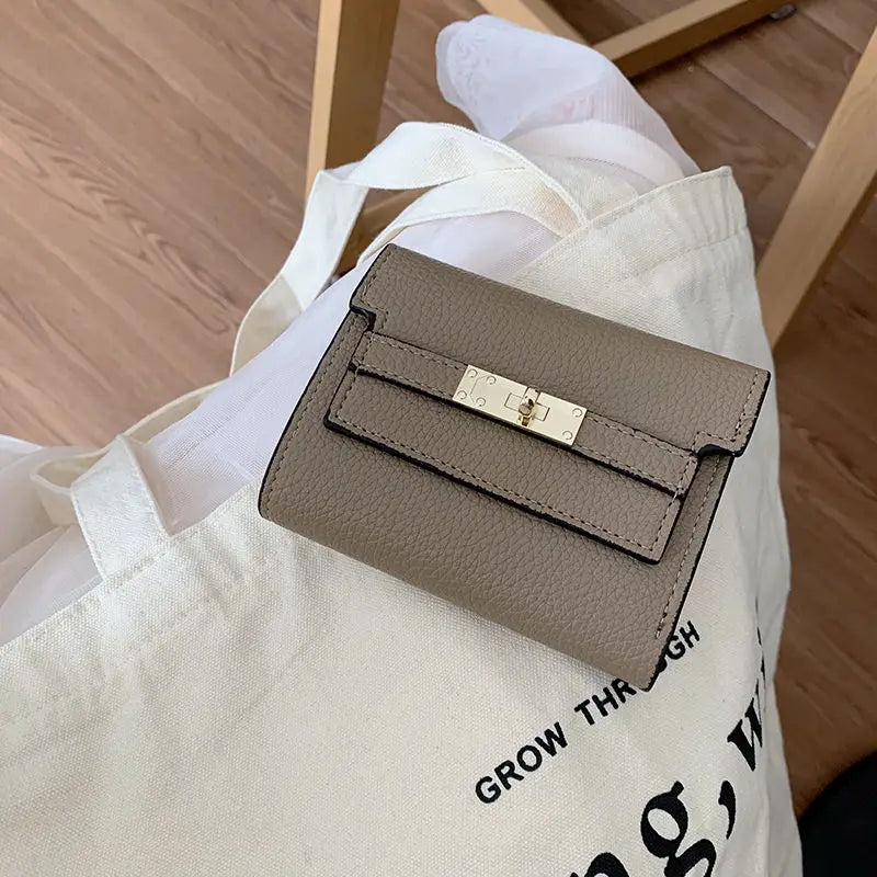 The Elegant Turn-Lock Wallet