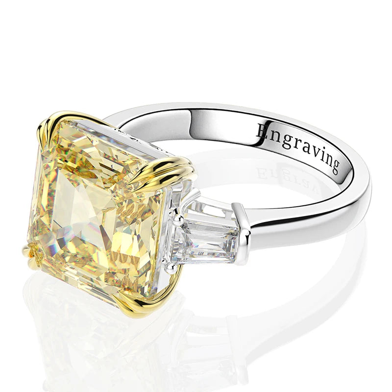 The Radiant Three-Stone Ring