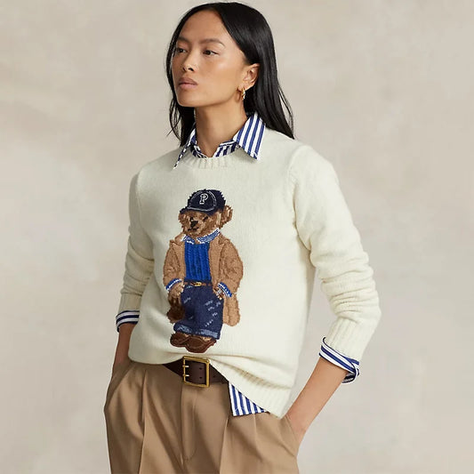 Crochet Bear Knit Sweater 
