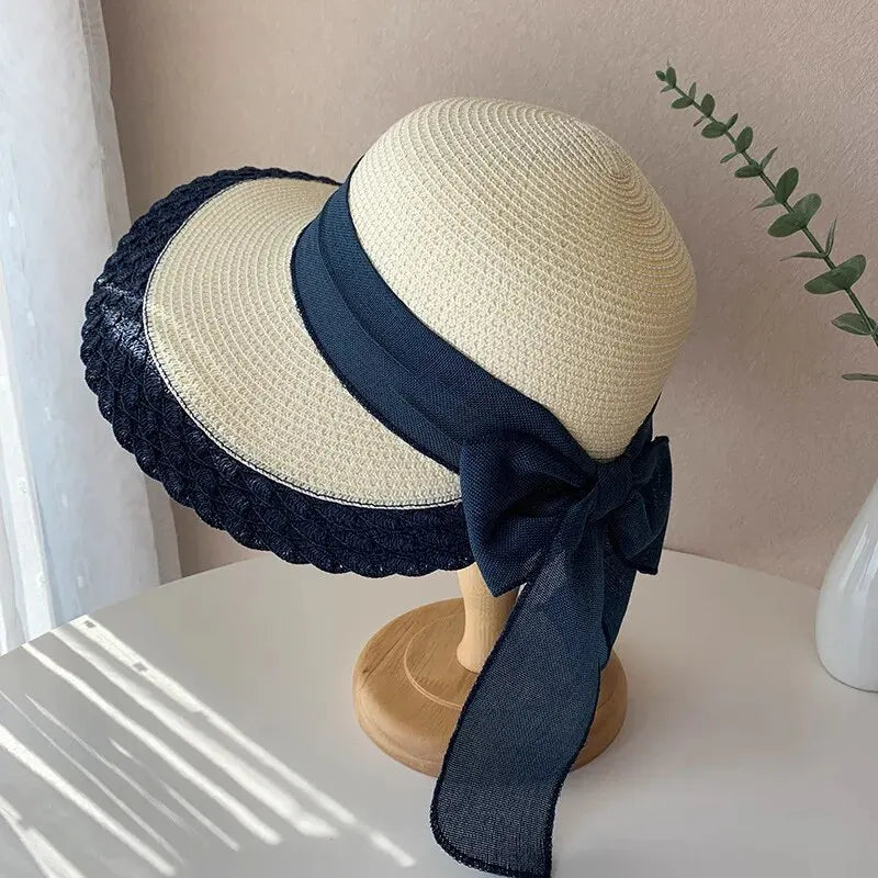 Straw Hat with Bow