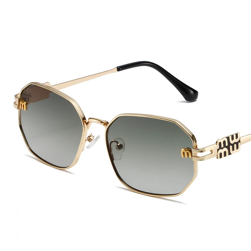 Geometric Metal Sunglasses